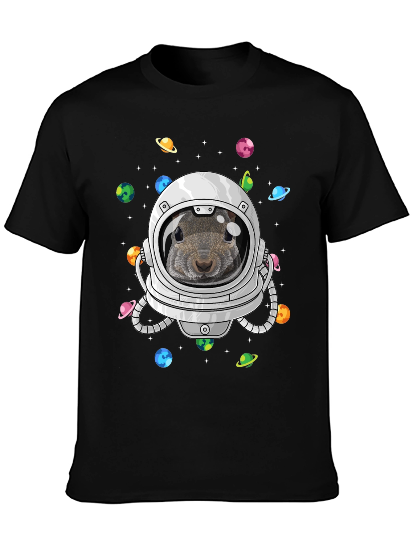 Squirrel Astronaut Graphic T-Shirt