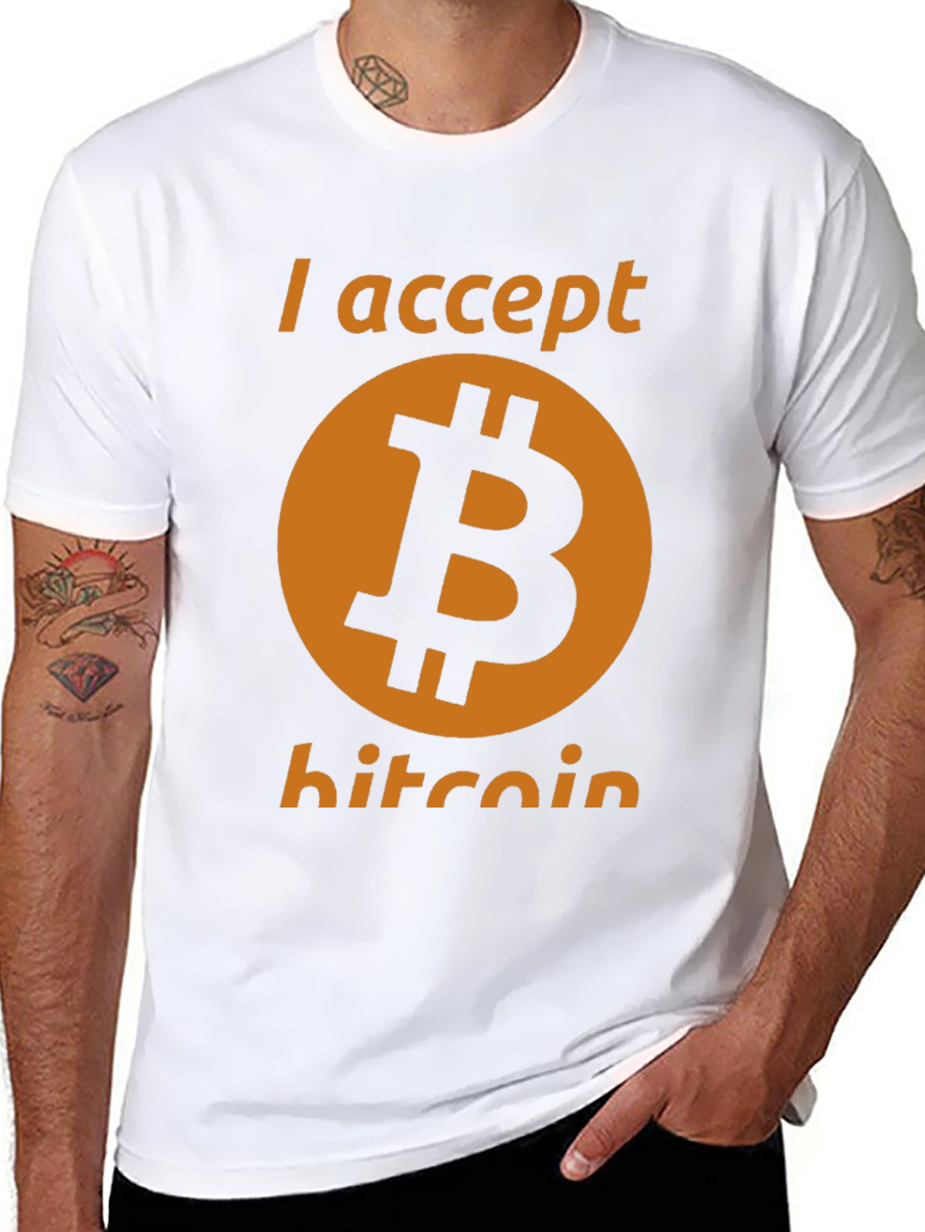 I Accept Bitcoin T-Shirt - Crypto Currency Tee