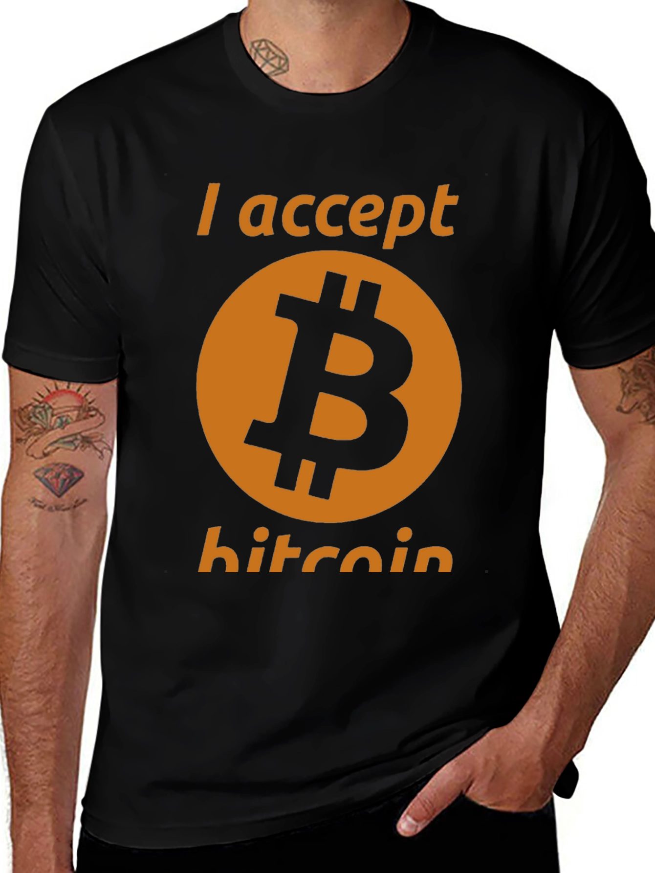 I Accept Bitcoin T-Shirt - Crypto Currency Tee