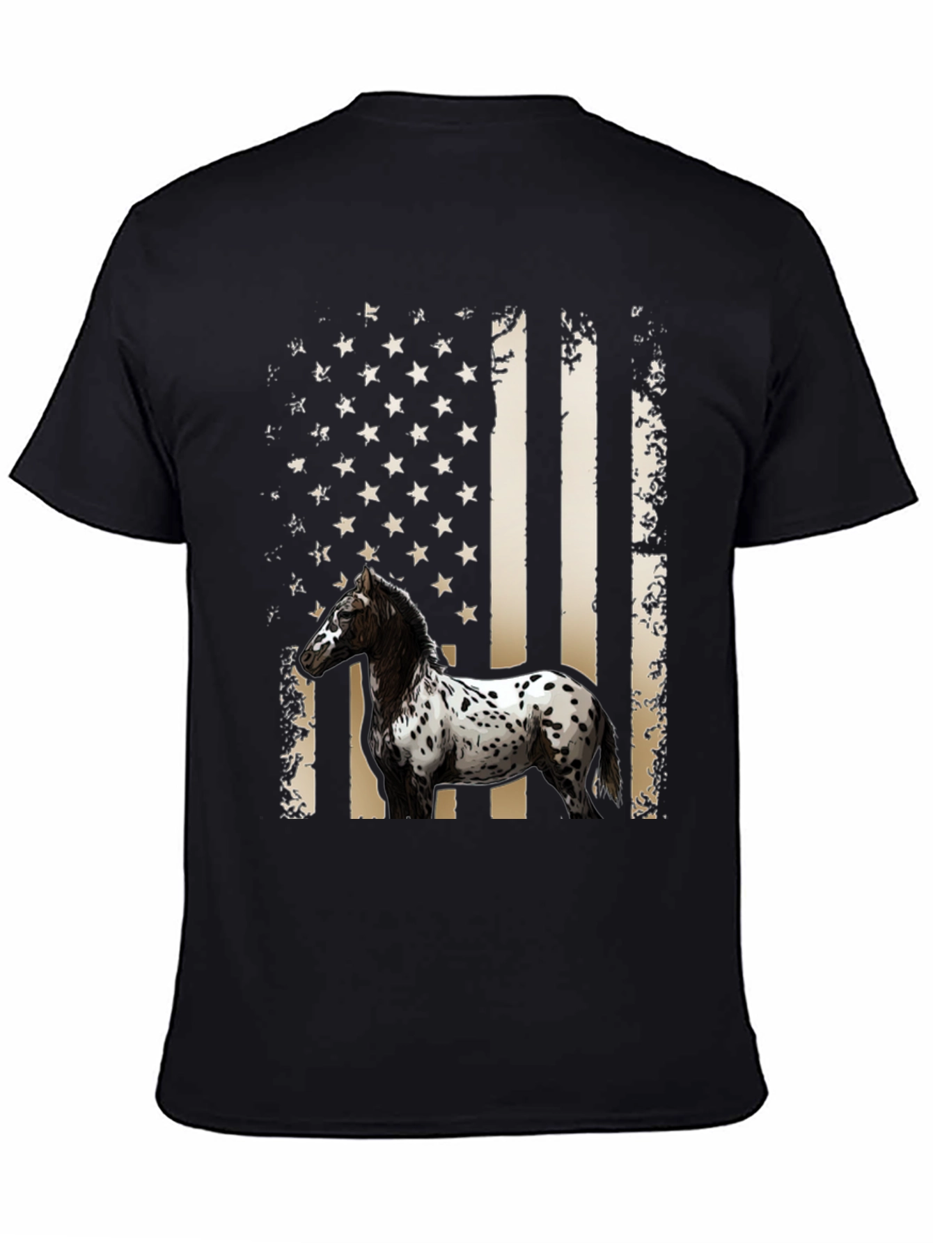 American Flag Horse T-Shirt