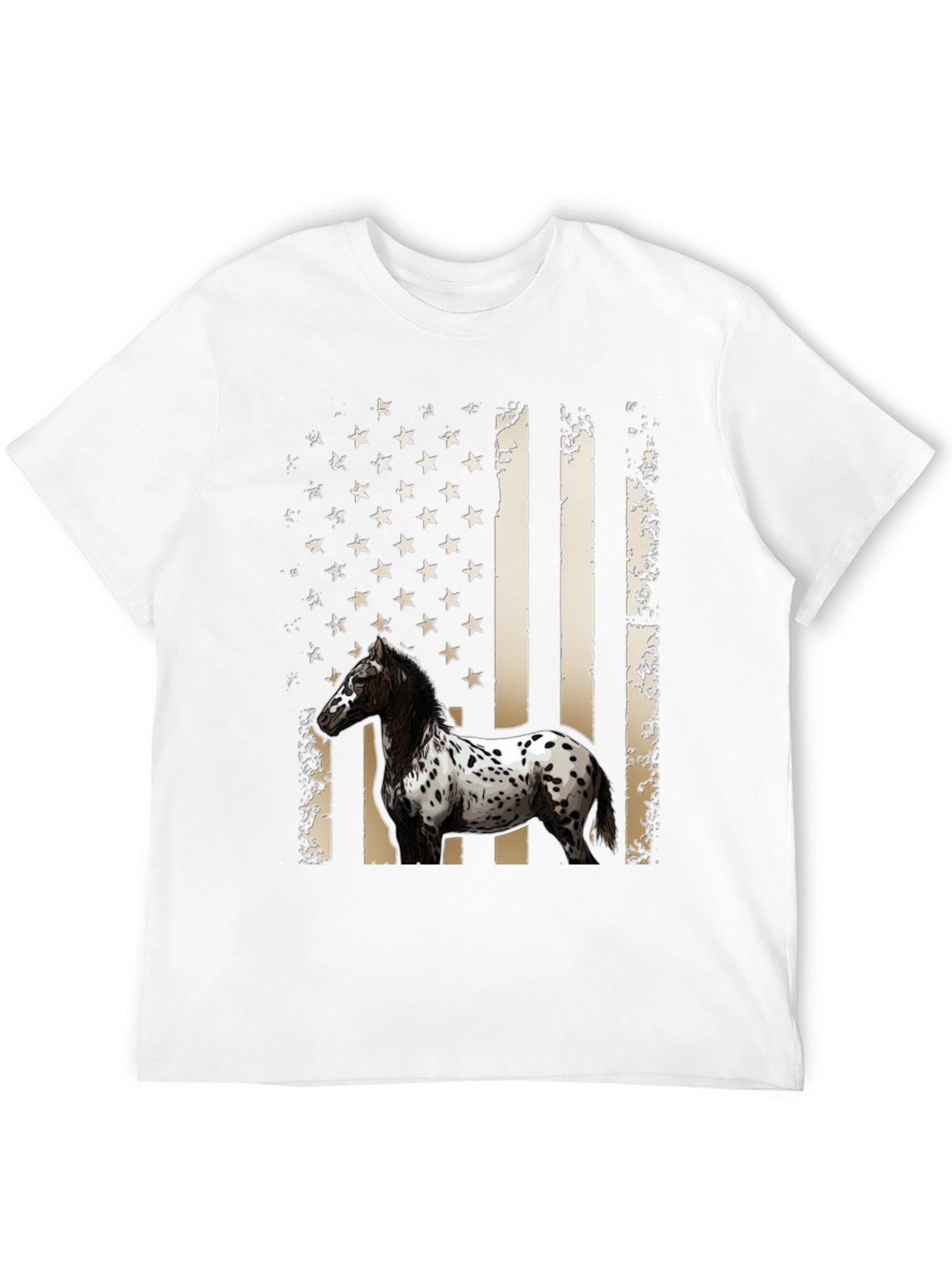 American Flag Horse T-Shirt