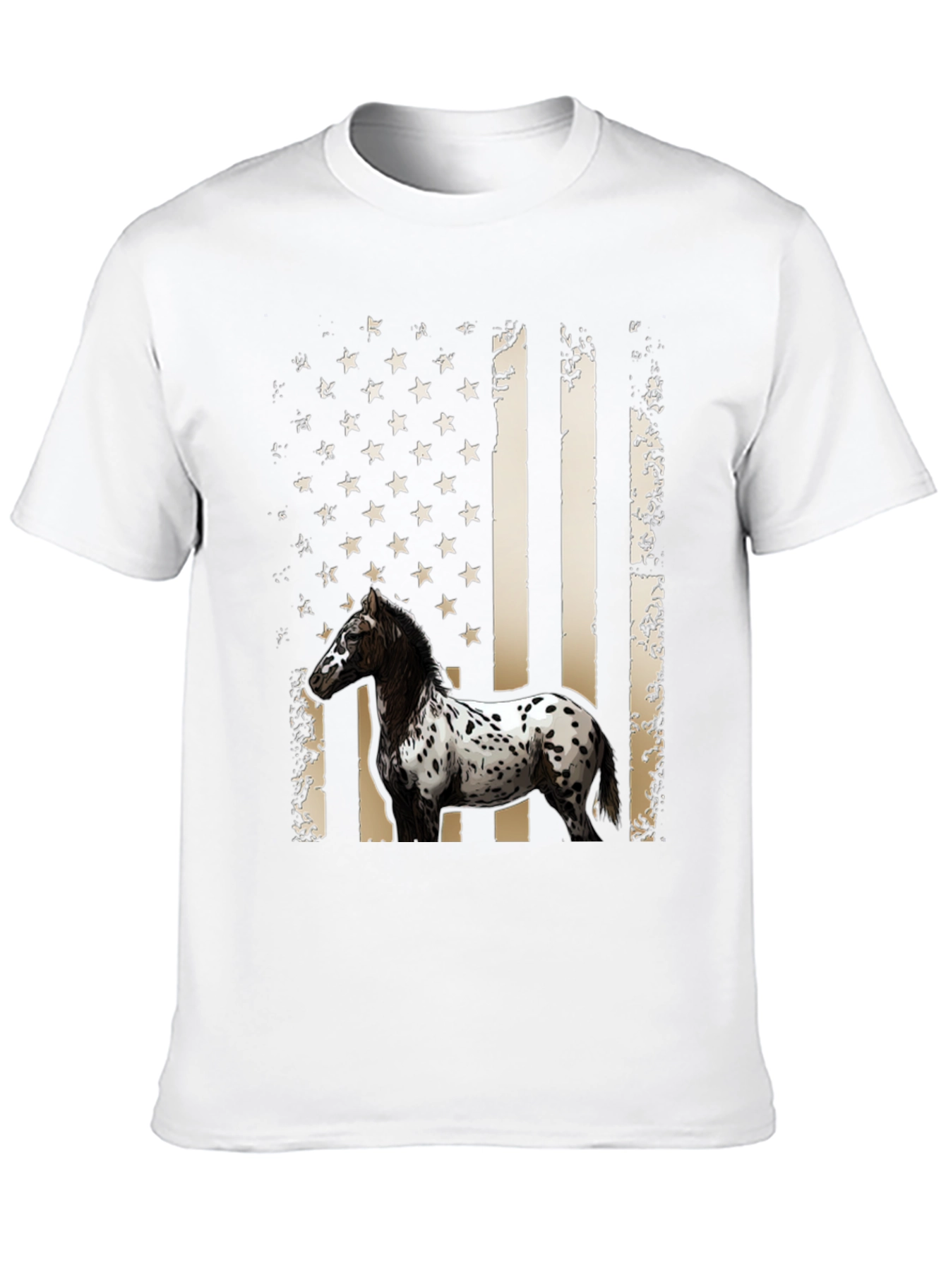 American Flag Horse T-Shirt