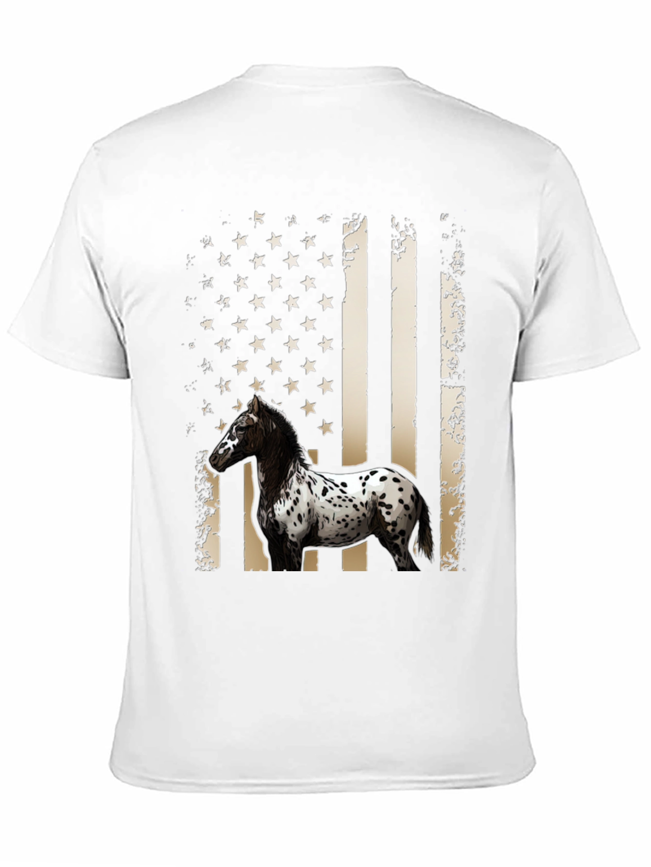 American Flag Horse T-Shirt
