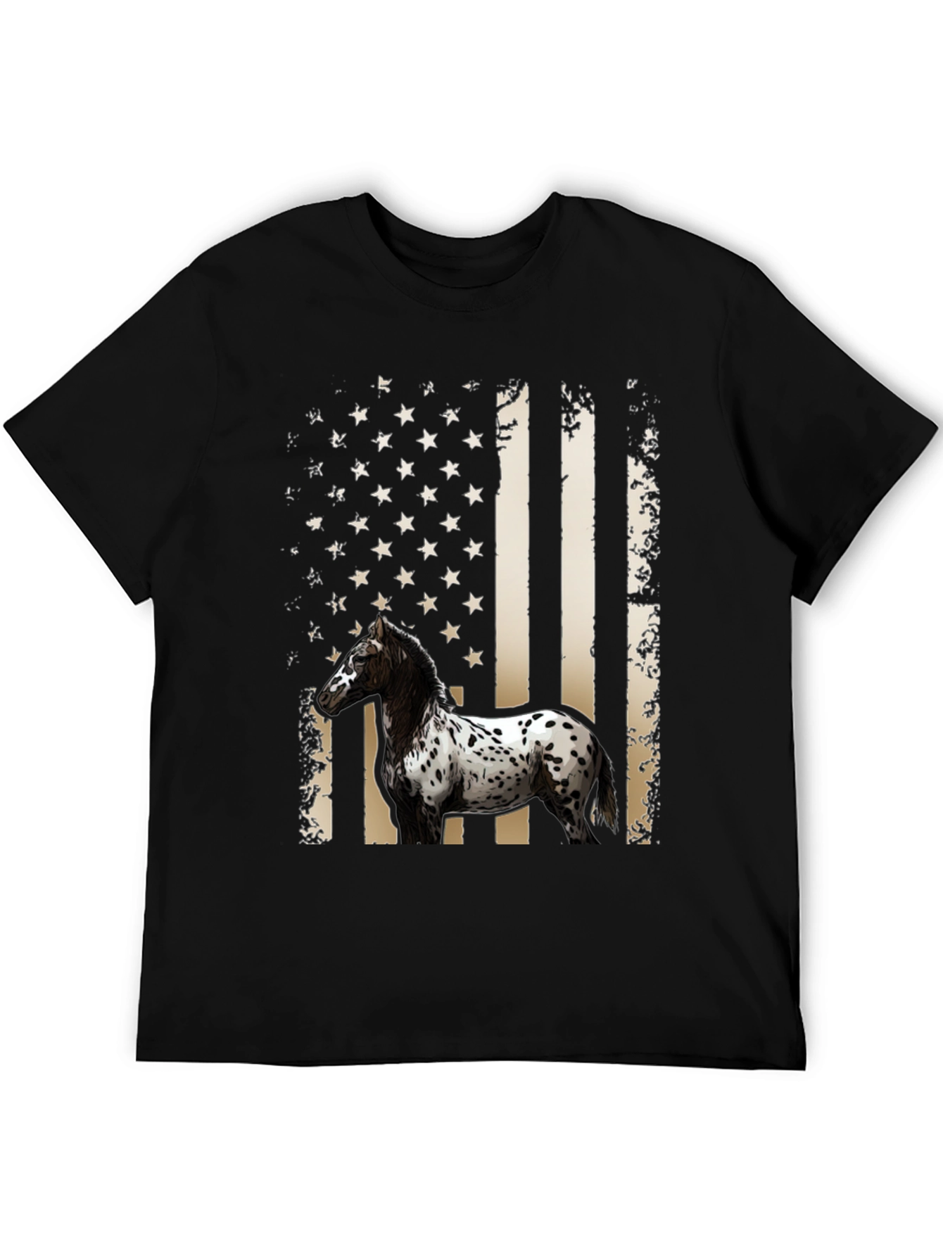 American Flag Horse T-Shirt