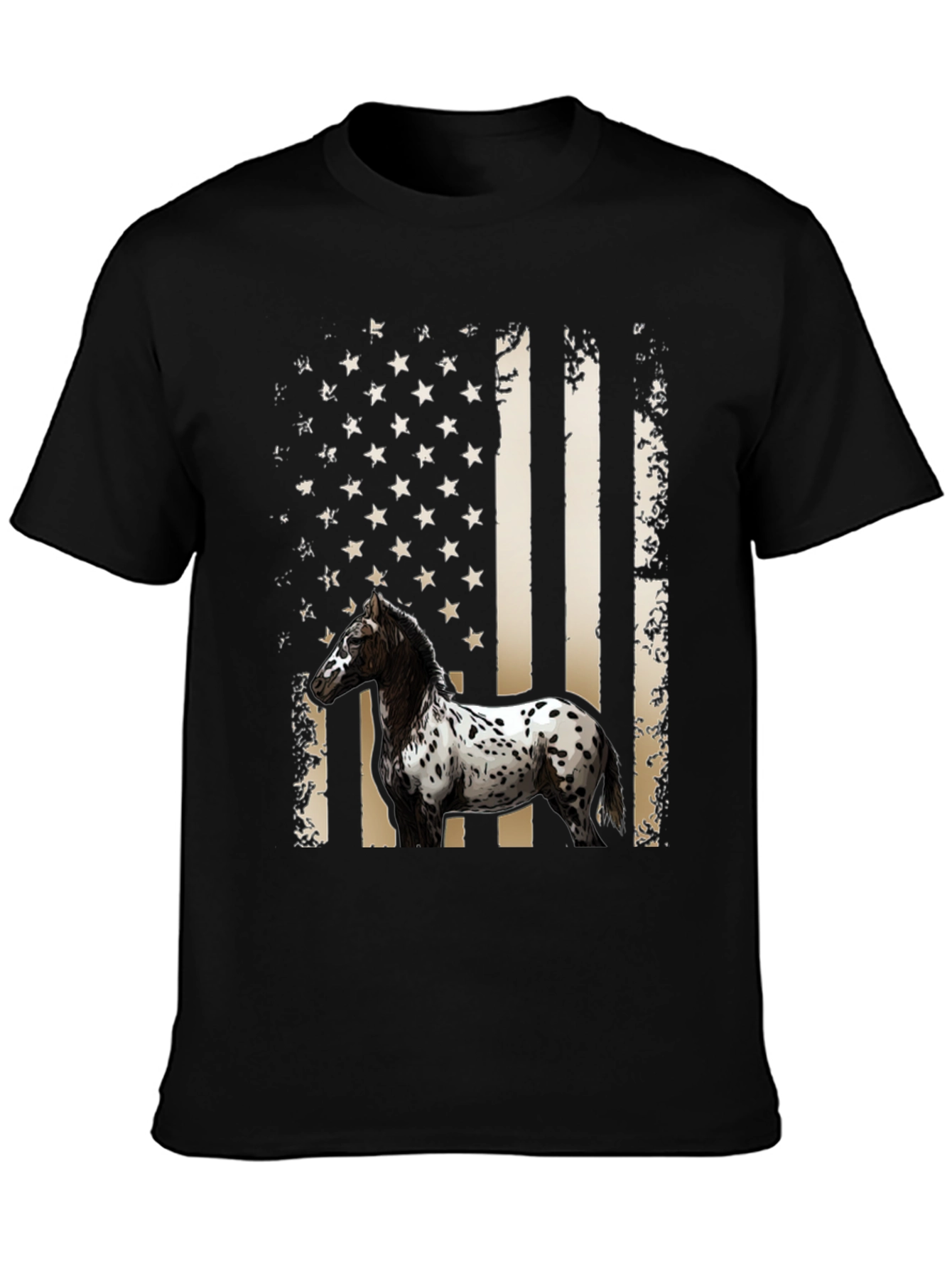 American Flag Horse T-Shirt