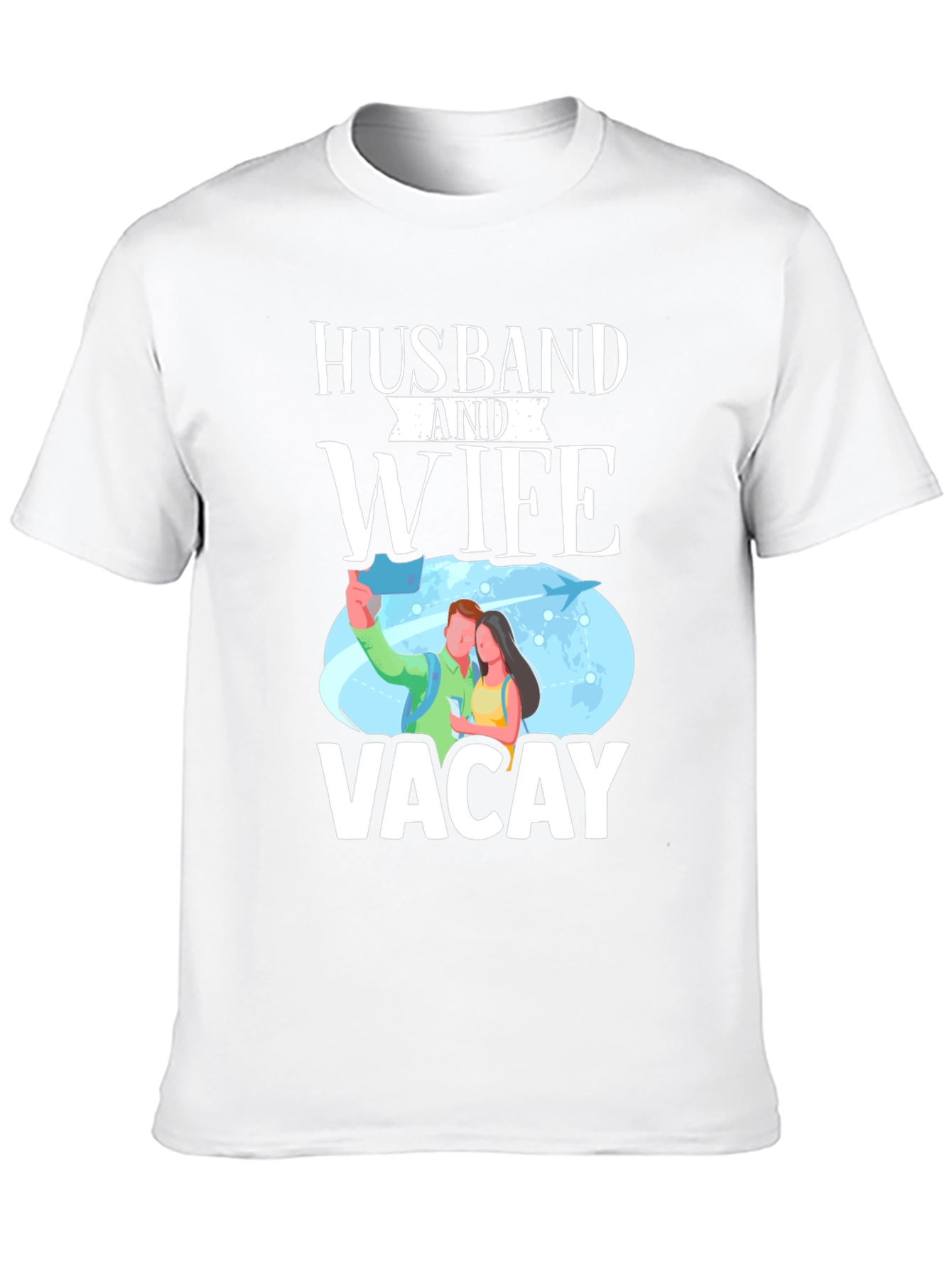 Husband and Wife Vacay Graphic T-Shirt