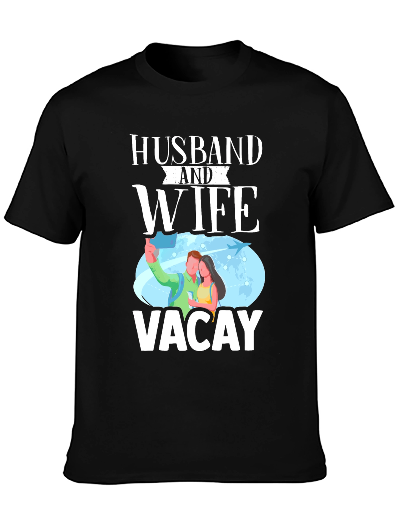 Husband and Wife Vacay Graphic T-Shirt