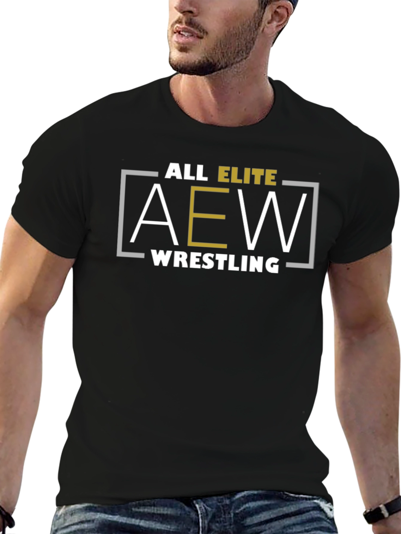 AEW All Elite Wrestling Black T-Shirt