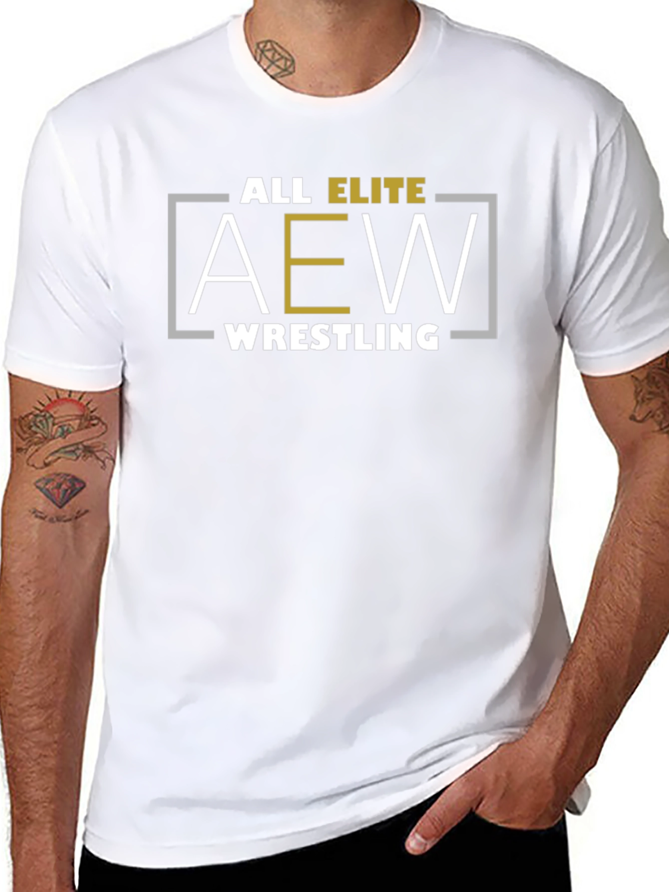 AEW All Elite Wrestling Black T-Shirt