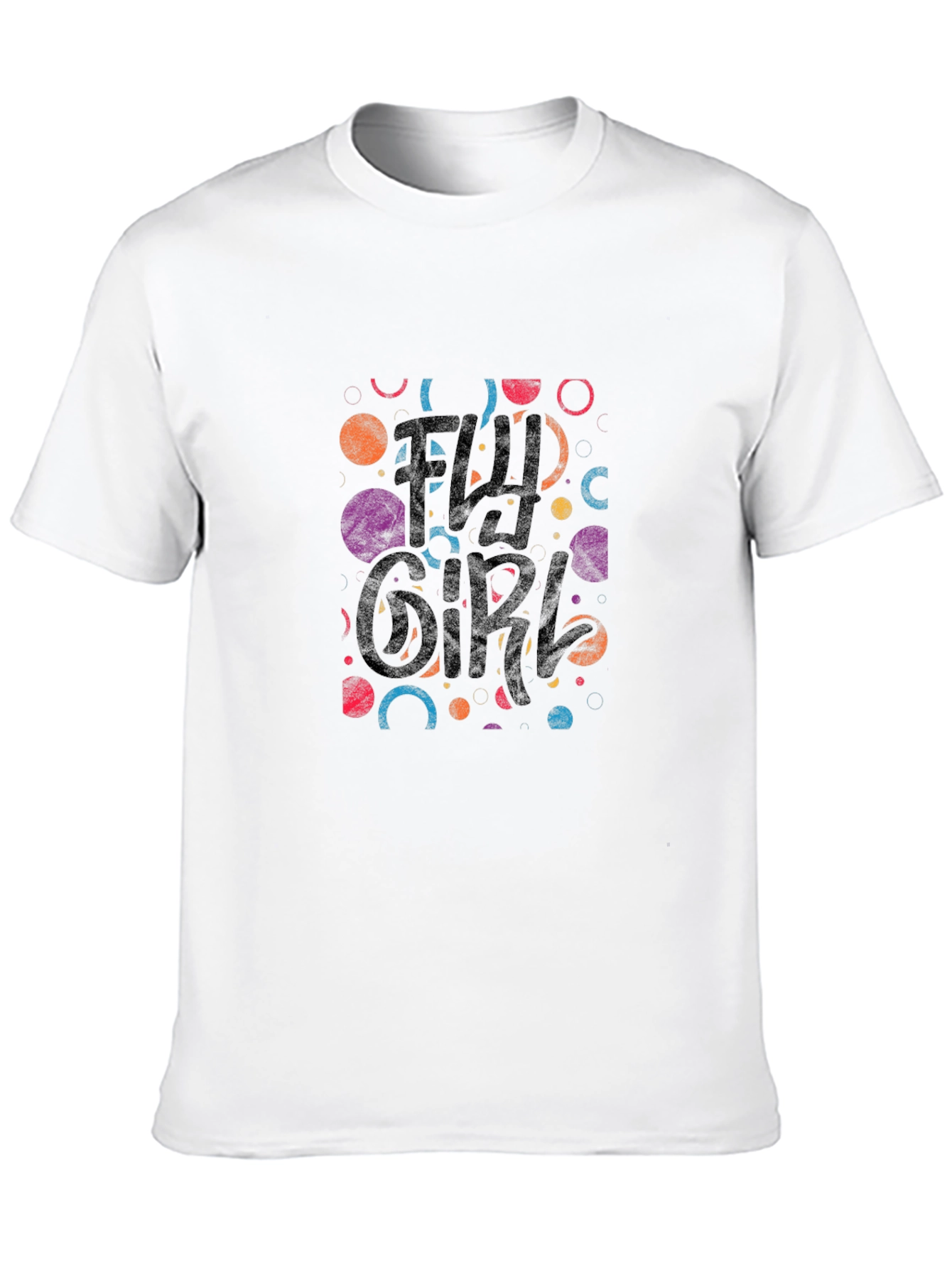 Fly Girl Graphic Tee - Black Cotton Casual T-Shirt