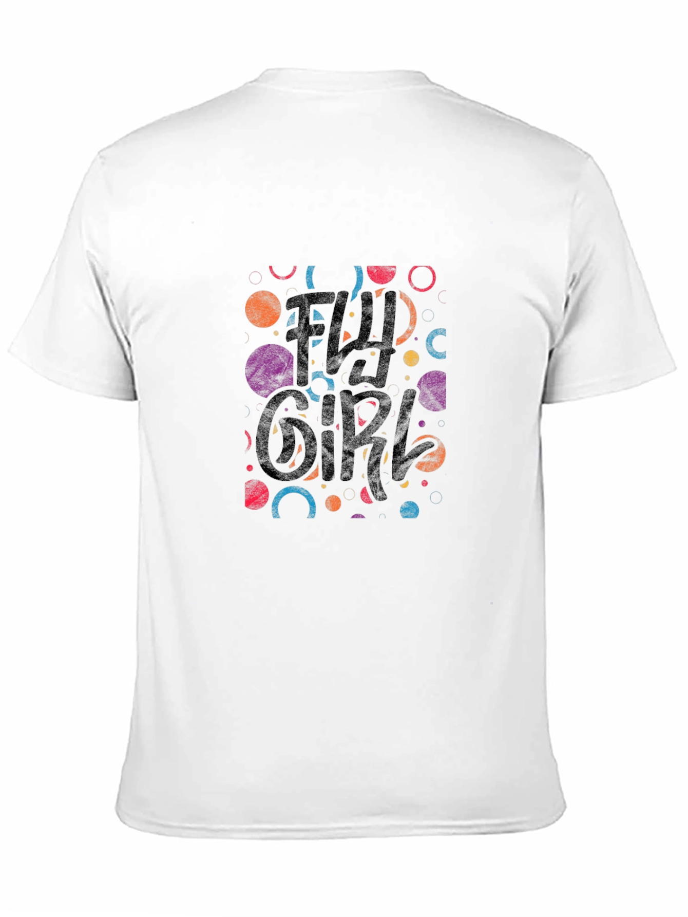 Fly Girl Graphic Tee - Black Cotton Casual T-Shirt