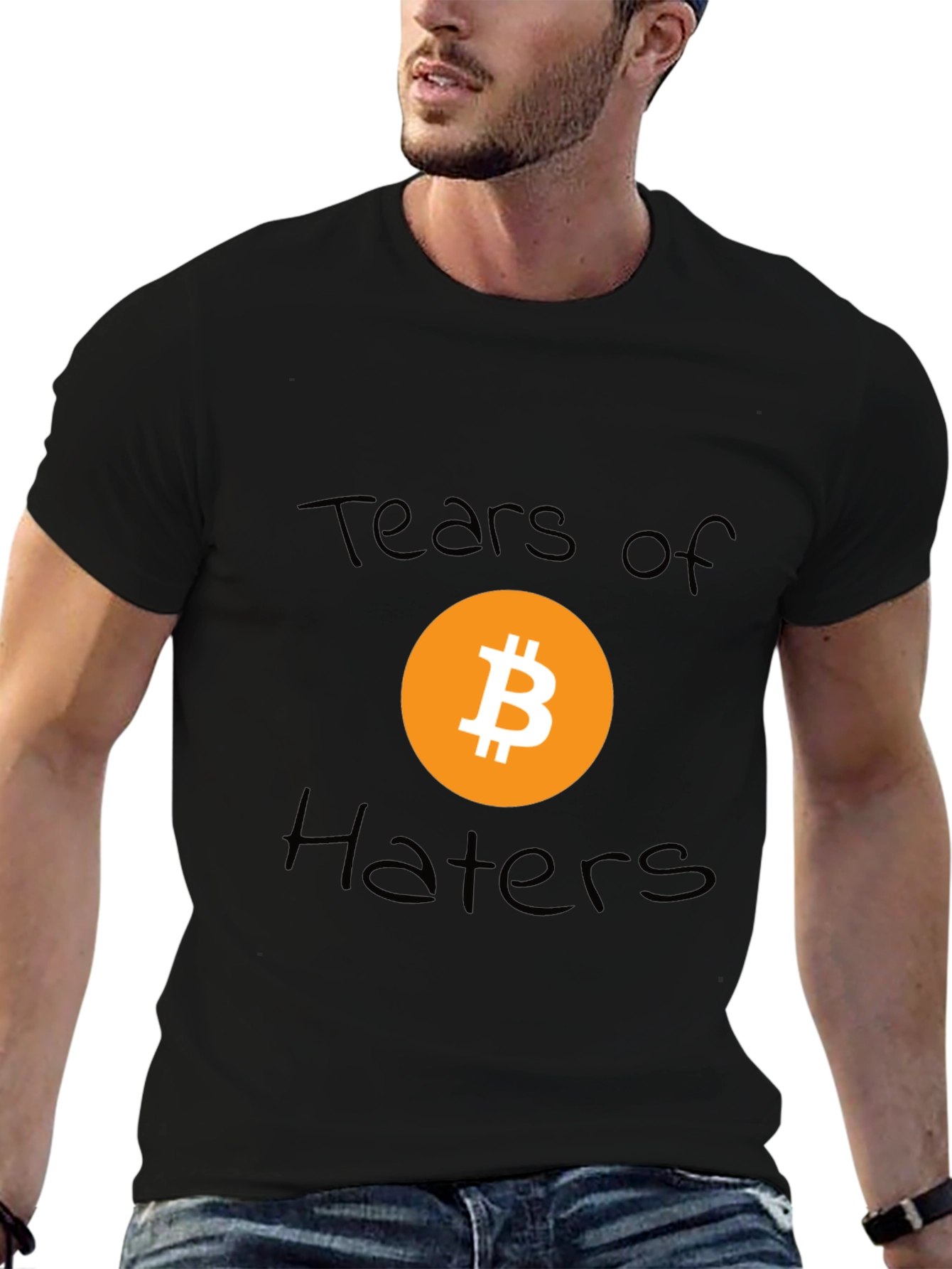 Tears of Haters Bitcoin Graphic T-Shirt