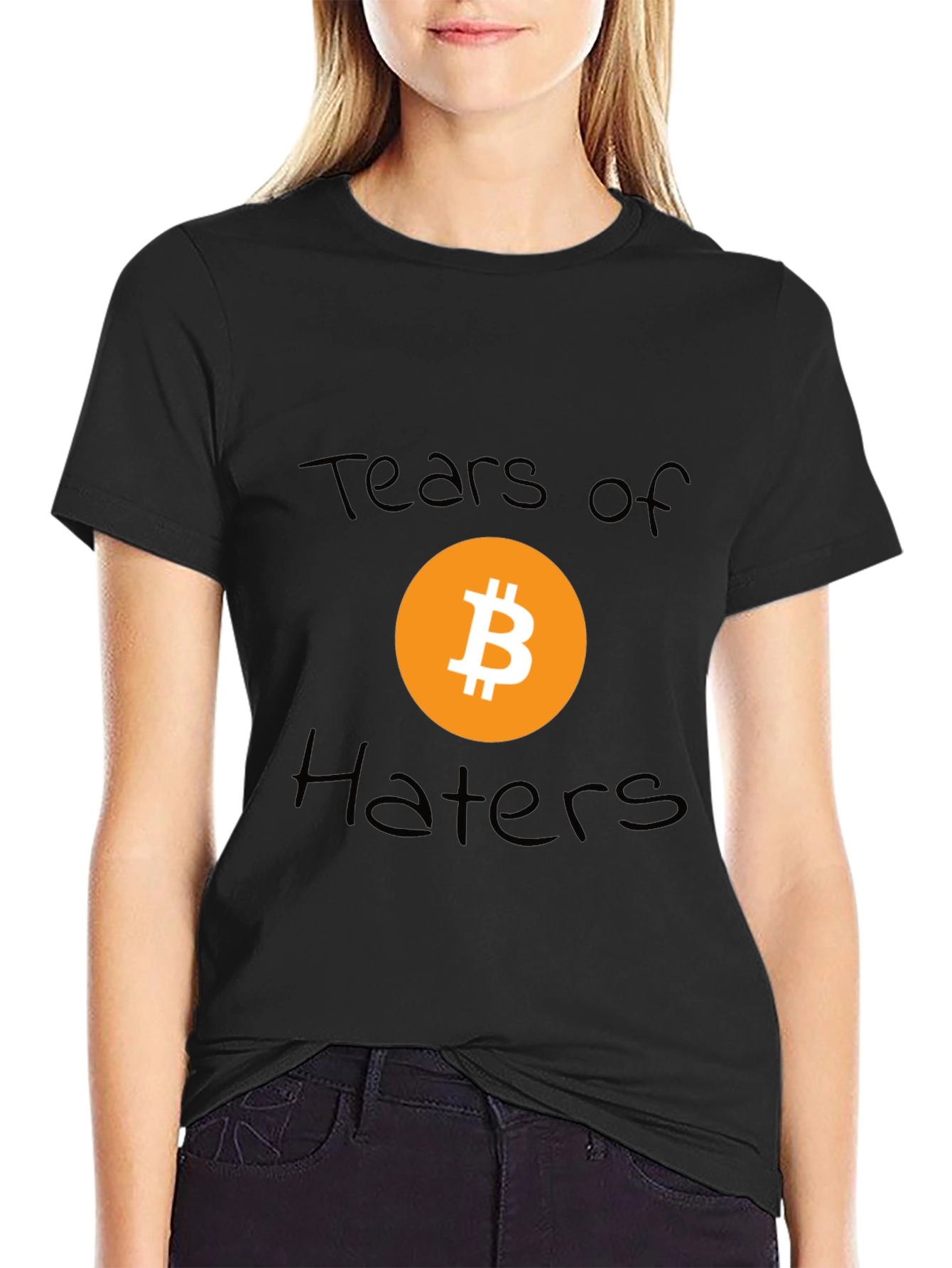Tears of Haters Bitcoin Graphic T-Shirt