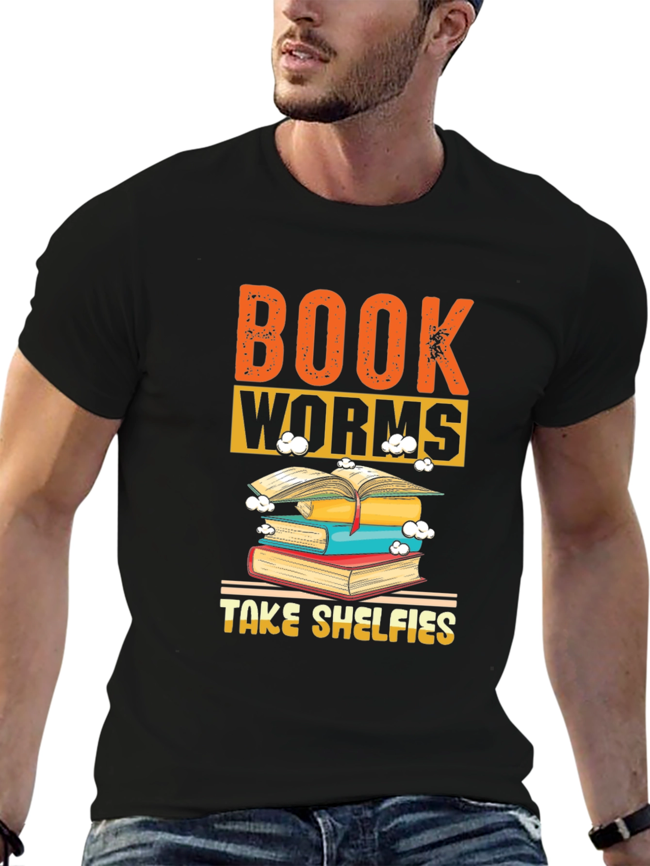Bookworms Take Shelfies Graphic T-Shirt