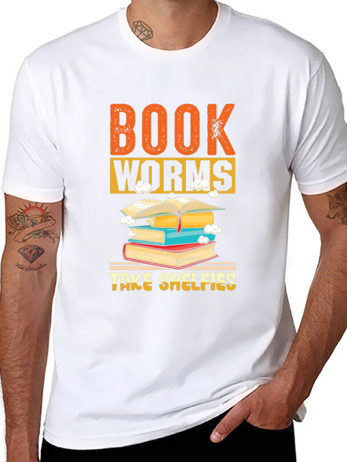 Bookworms Take Shelfies Graphic T-Shirt