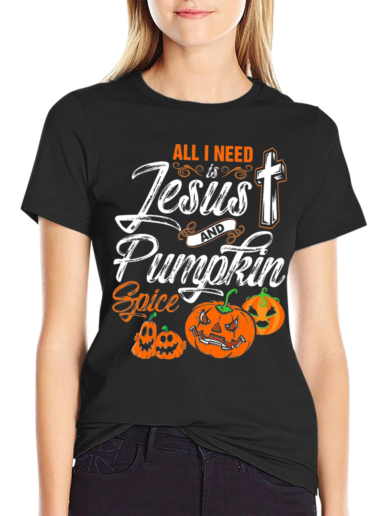 Jesus & Pumpkin Spice Halloween T-Shirt