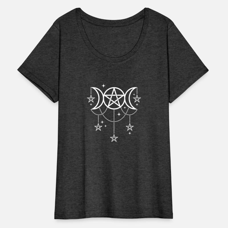3 Moon Goddess Pentacle Pagan Wiccan Symbol