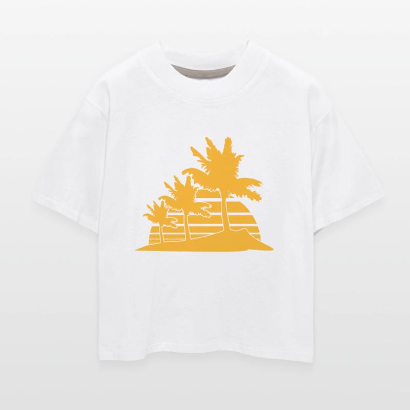 3 Palm Trees Island Tree Stripe Sun Sunset Evening