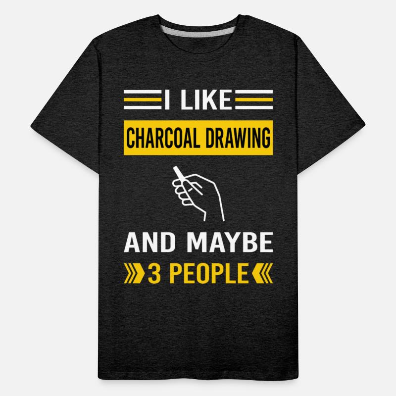 3 People Charcoal Drawing