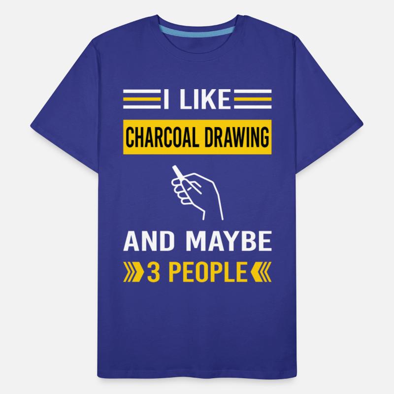 3 People Charcoal Drawing