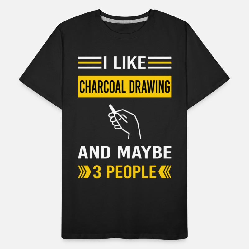 3 People Charcoal Drawing