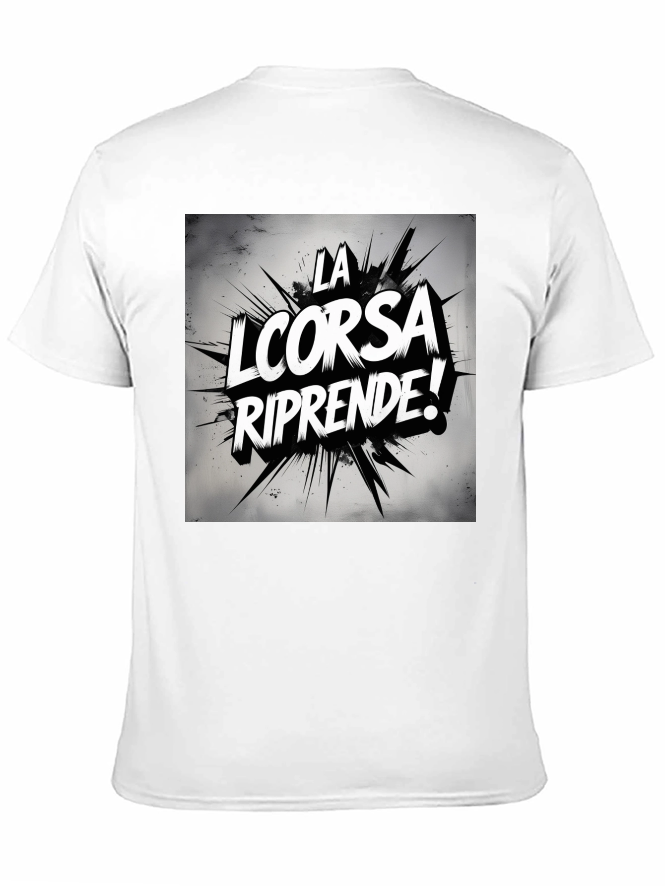 La Corsa Riprende! Graphic Black Tee