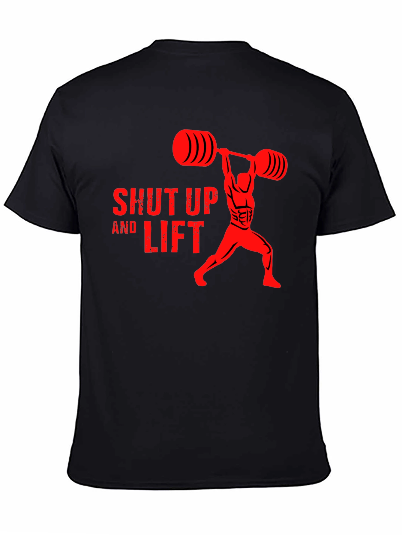 Shut Up and Lift Gym T-Shirt - Black