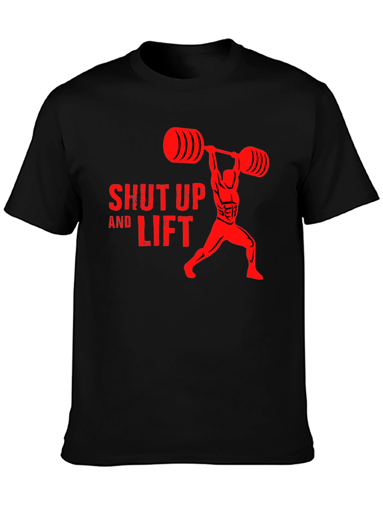 Shut Up and Lift Gym T-Shirt - Black