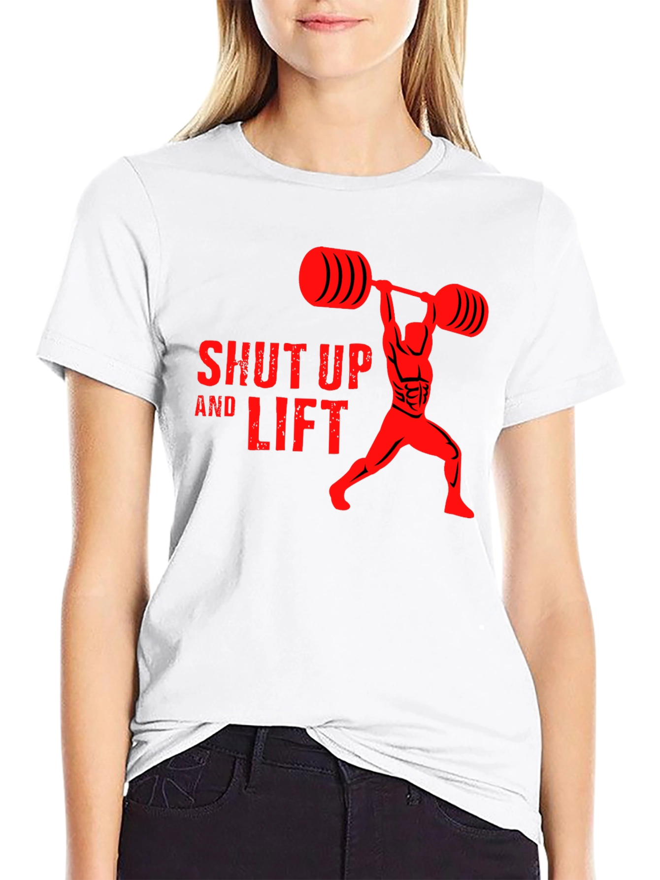 Shut Up and Lift Gym T-Shirt - Black