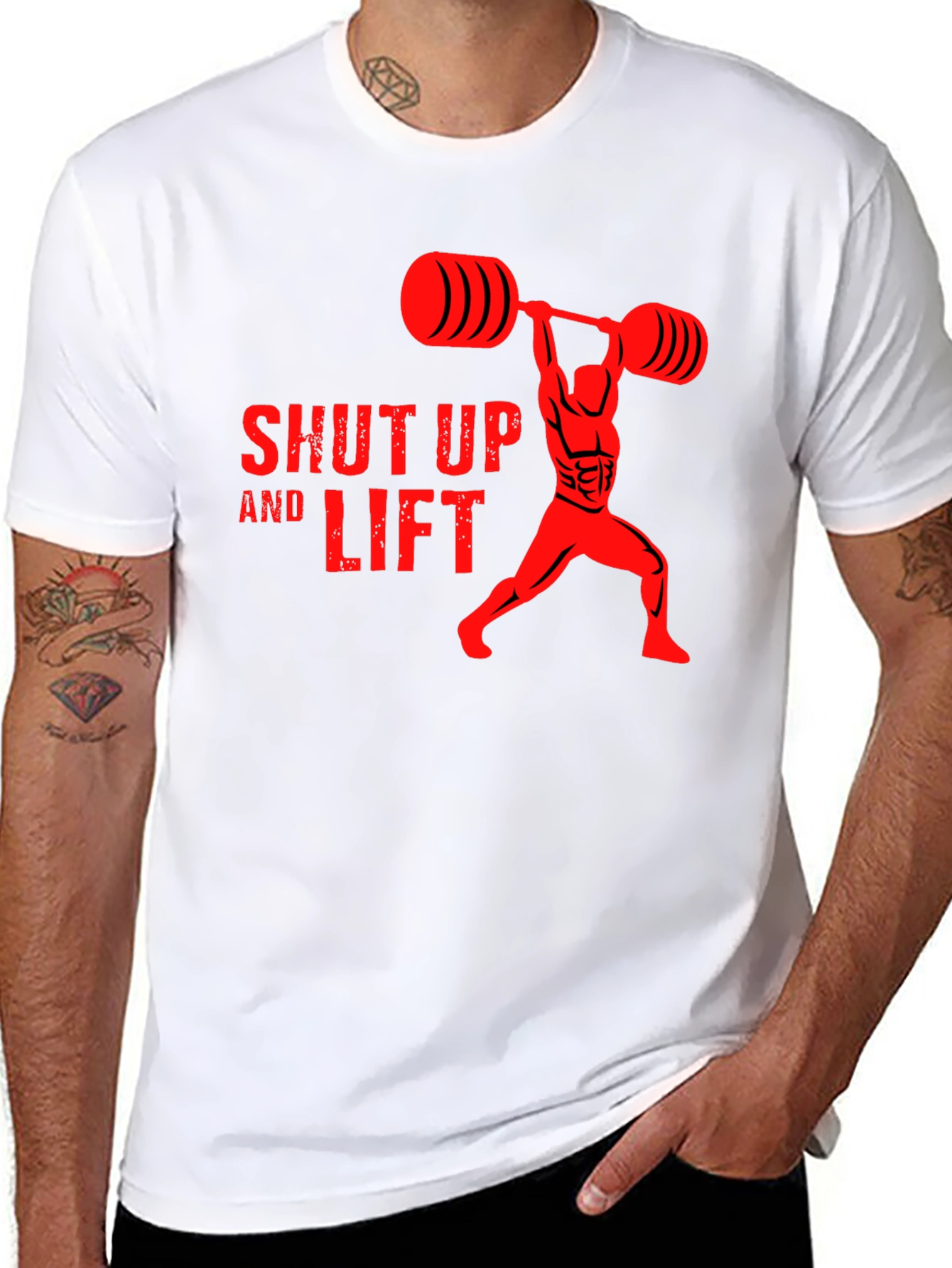 Shut Up and Lift Gym T-Shirt - Black