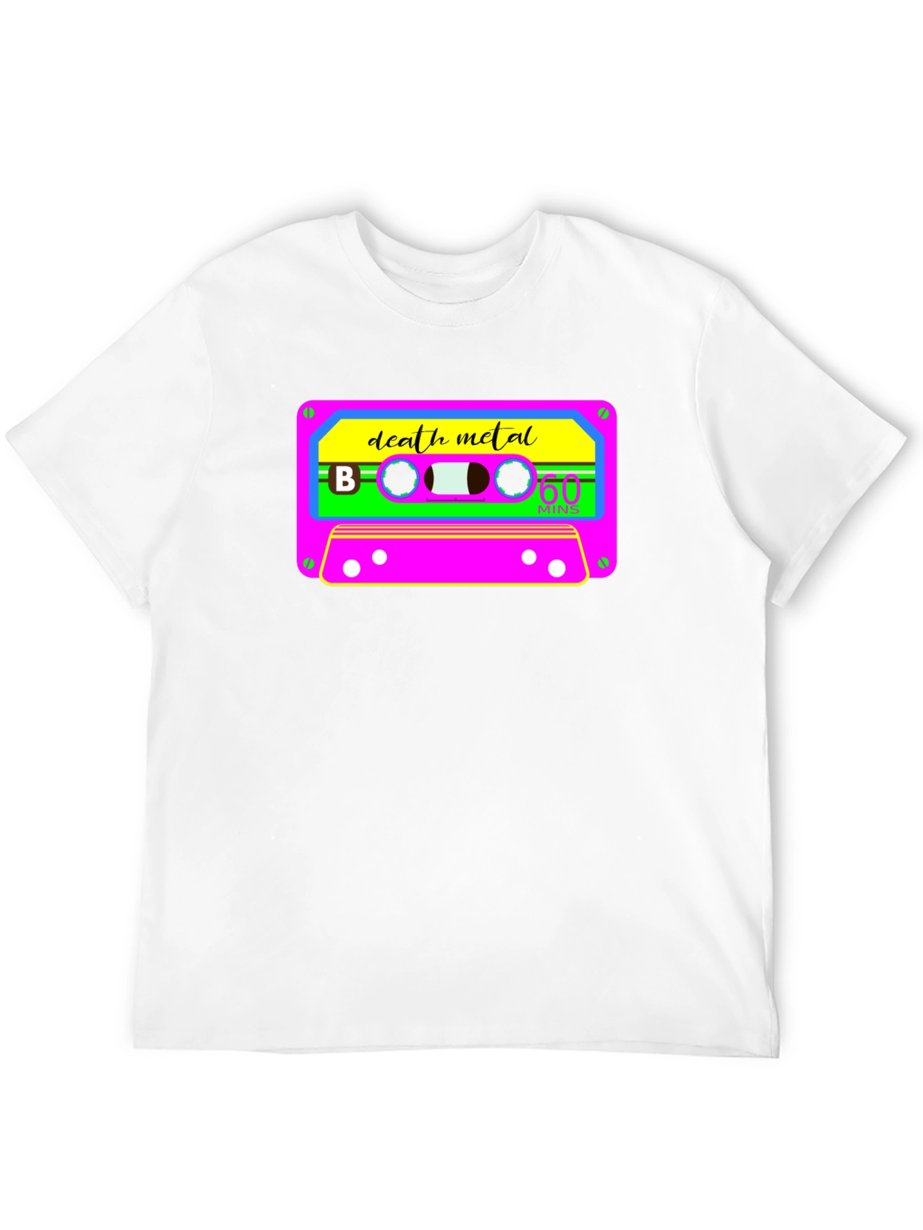 Death Metal Cassette Tape Graphic T-Shirt