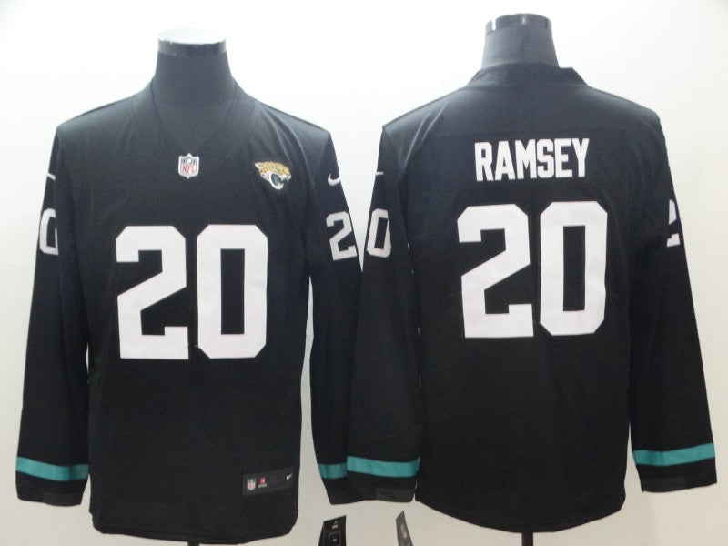 Men's Jacksonville Jaguars #20 Jalen Ramsey Black Player Game Jerseys