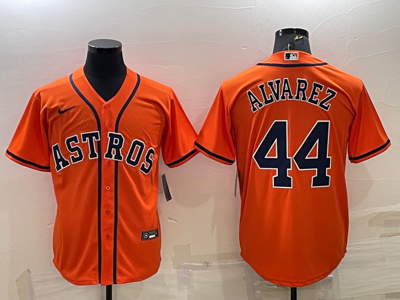 Men's Houston Astros Yordan Alvarez #44 Orange Replica Player Jerseys