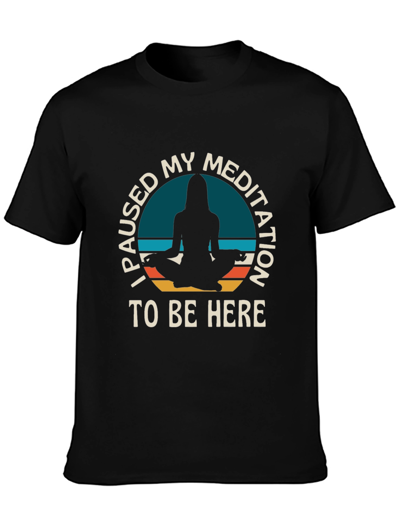 Meditation Pause T-Shirt -  Relaxed Fit Tee