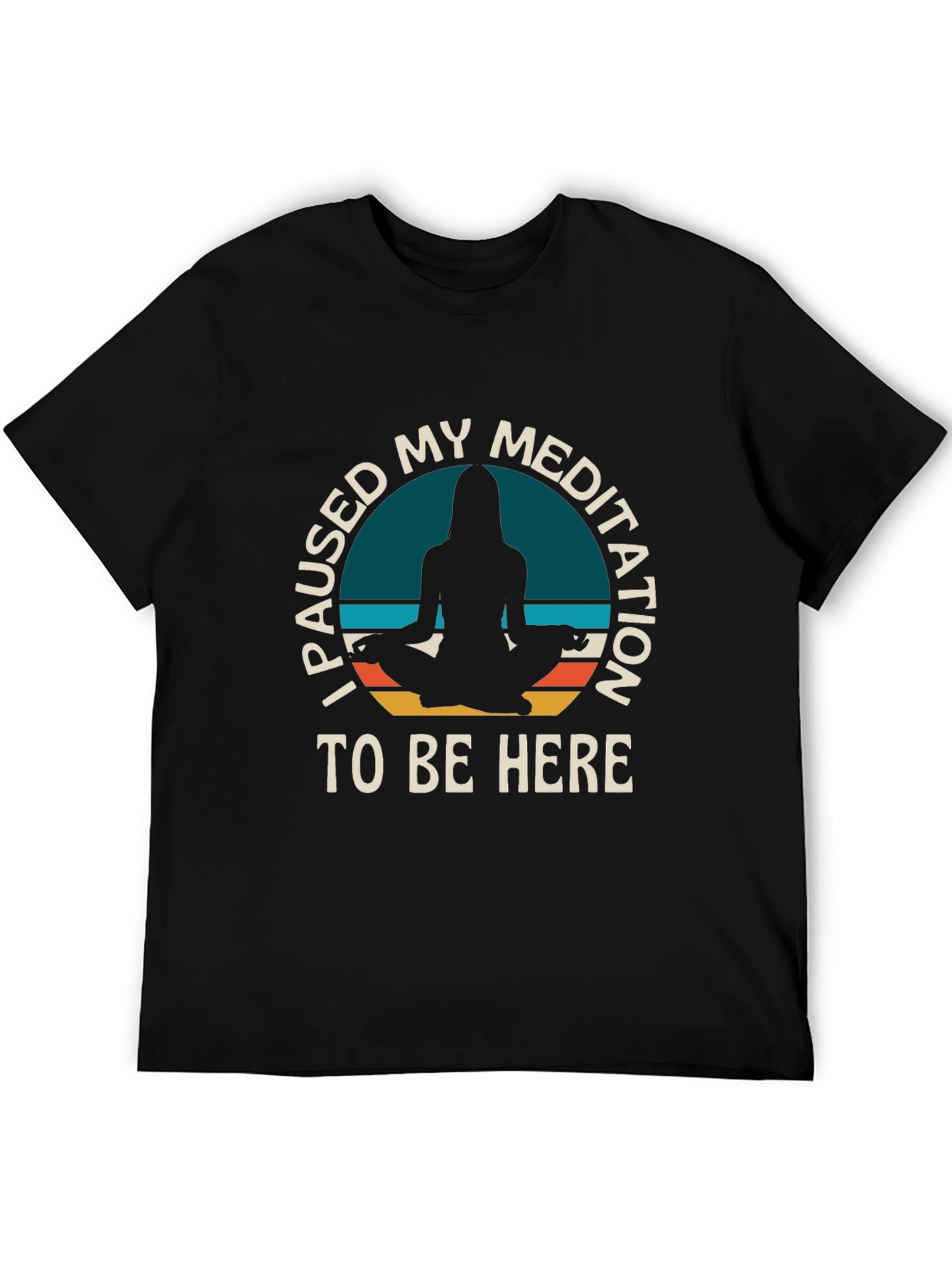 Meditation Pause T-Shirt -  Relaxed Fit Tee