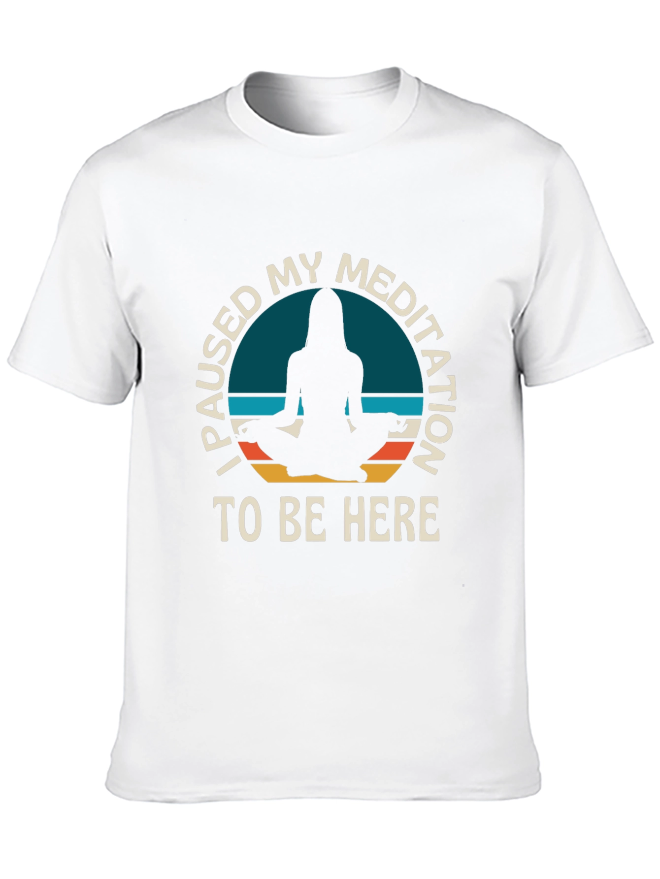 Meditation Pause T-Shirt -  Relaxed Fit Tee