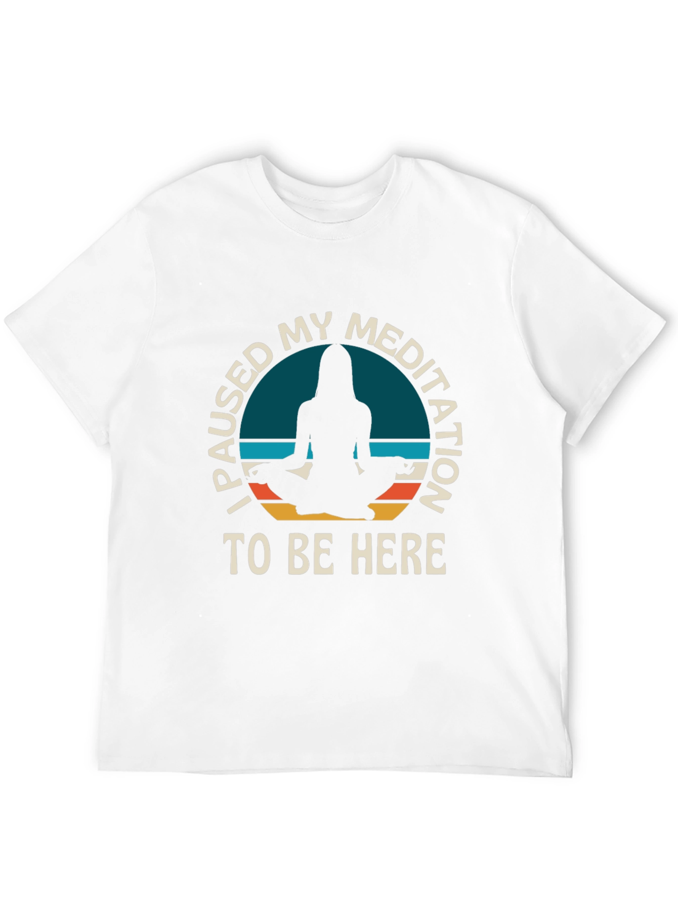 Meditation Pause T-Shirt -  Relaxed Fit Tee