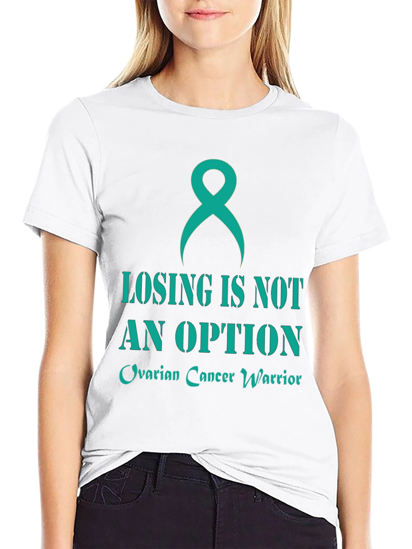 Ovarian Cancer Warrior Graphic Tee