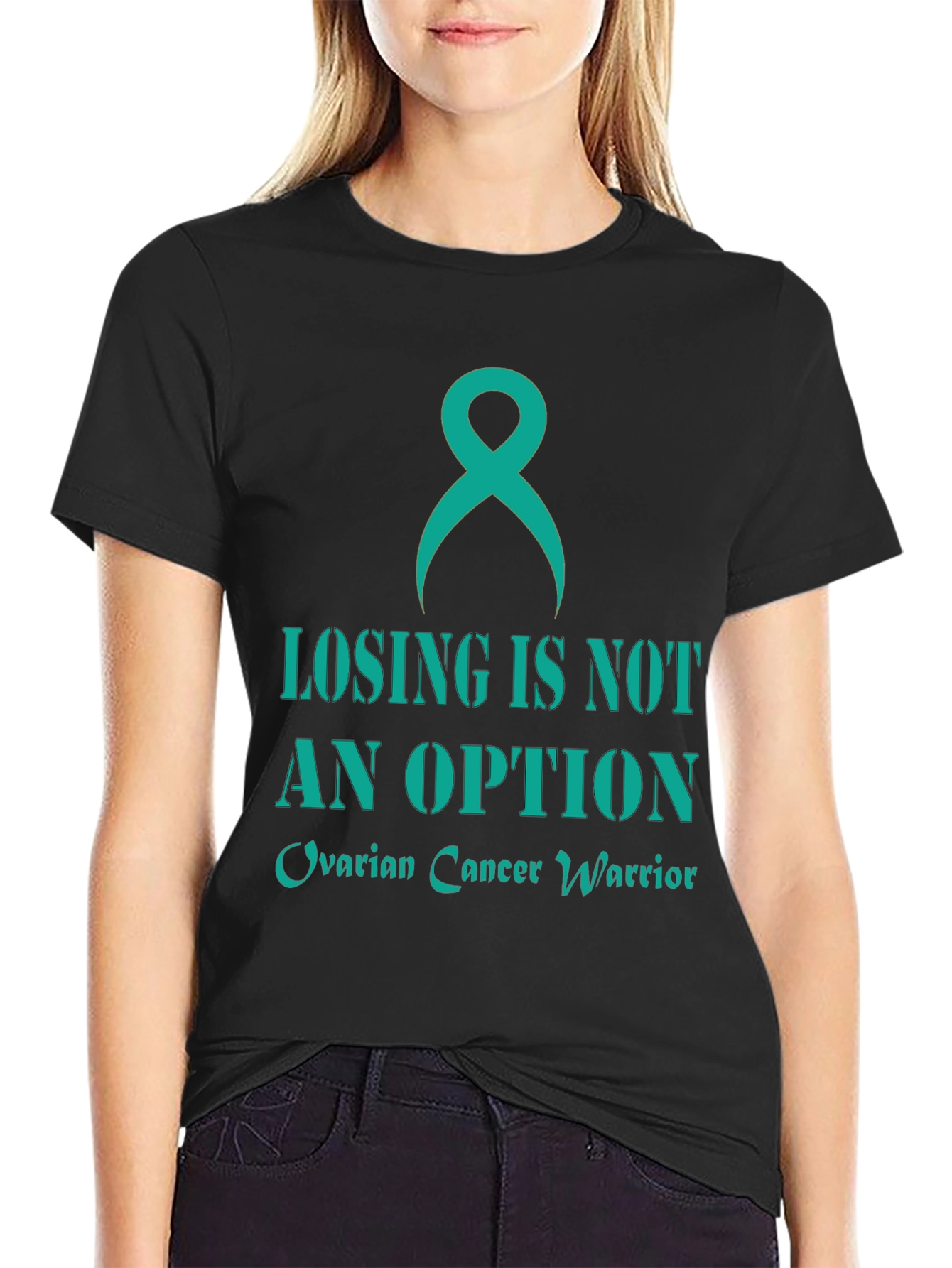 Ovarian Cancer Warrior Graphic Tee