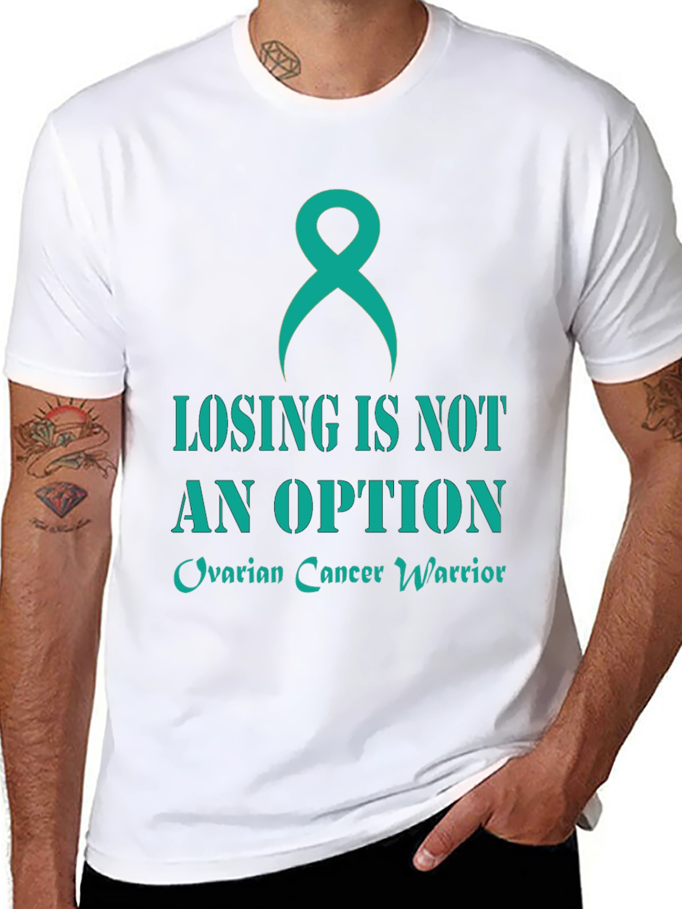 Ovarian Cancer Warrior Graphic Tee
