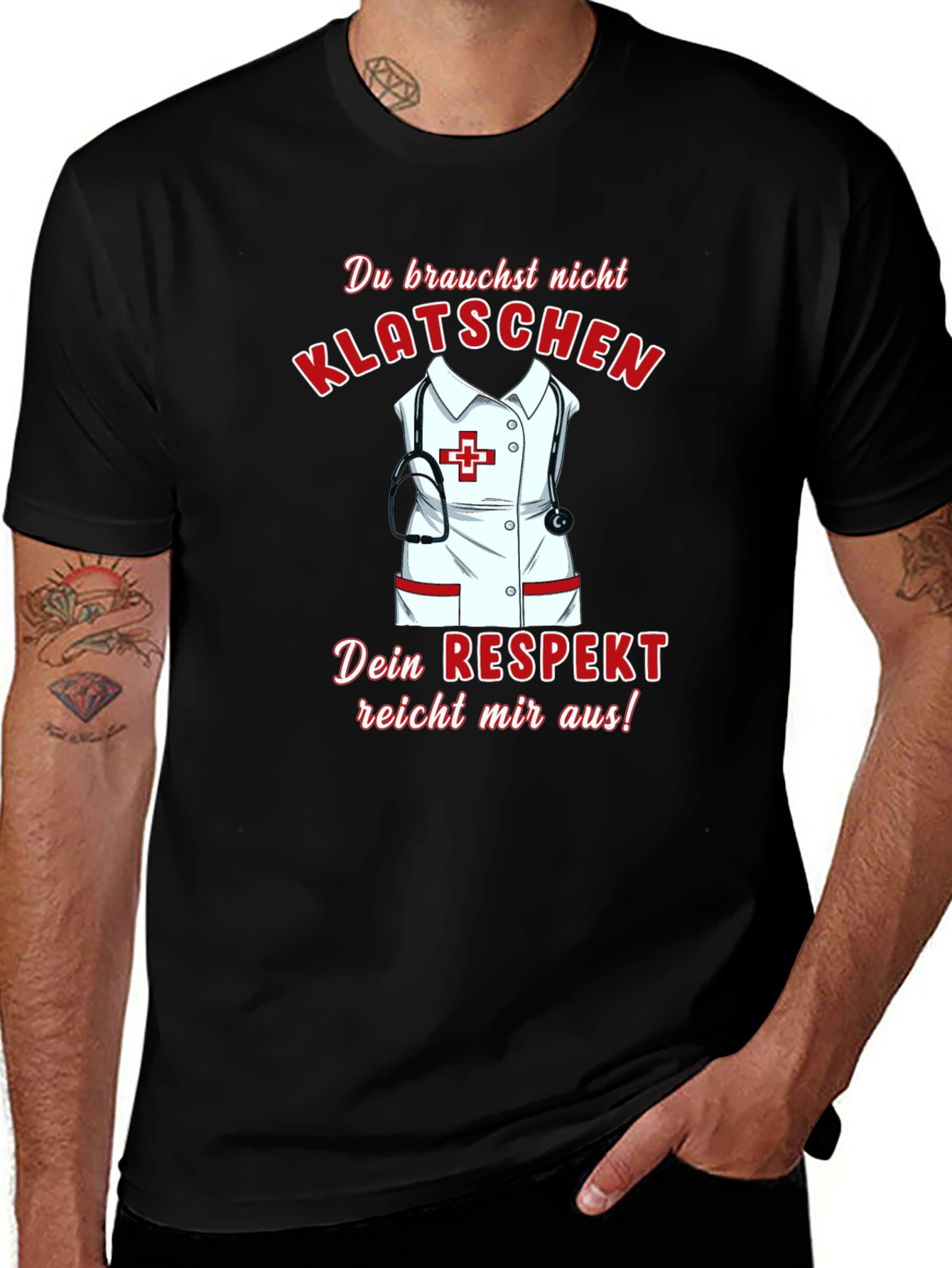 Nurse Respect T-Shirt - German Klatschschen Tee