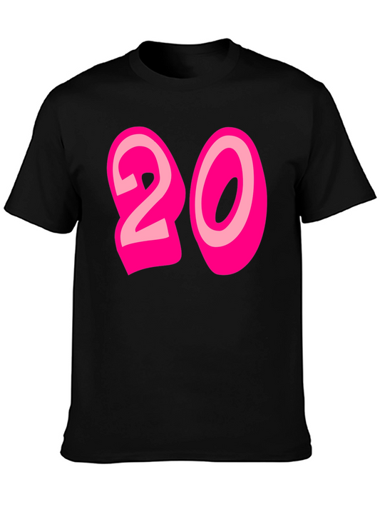 Bold 20 Graphic Black T-Shirt