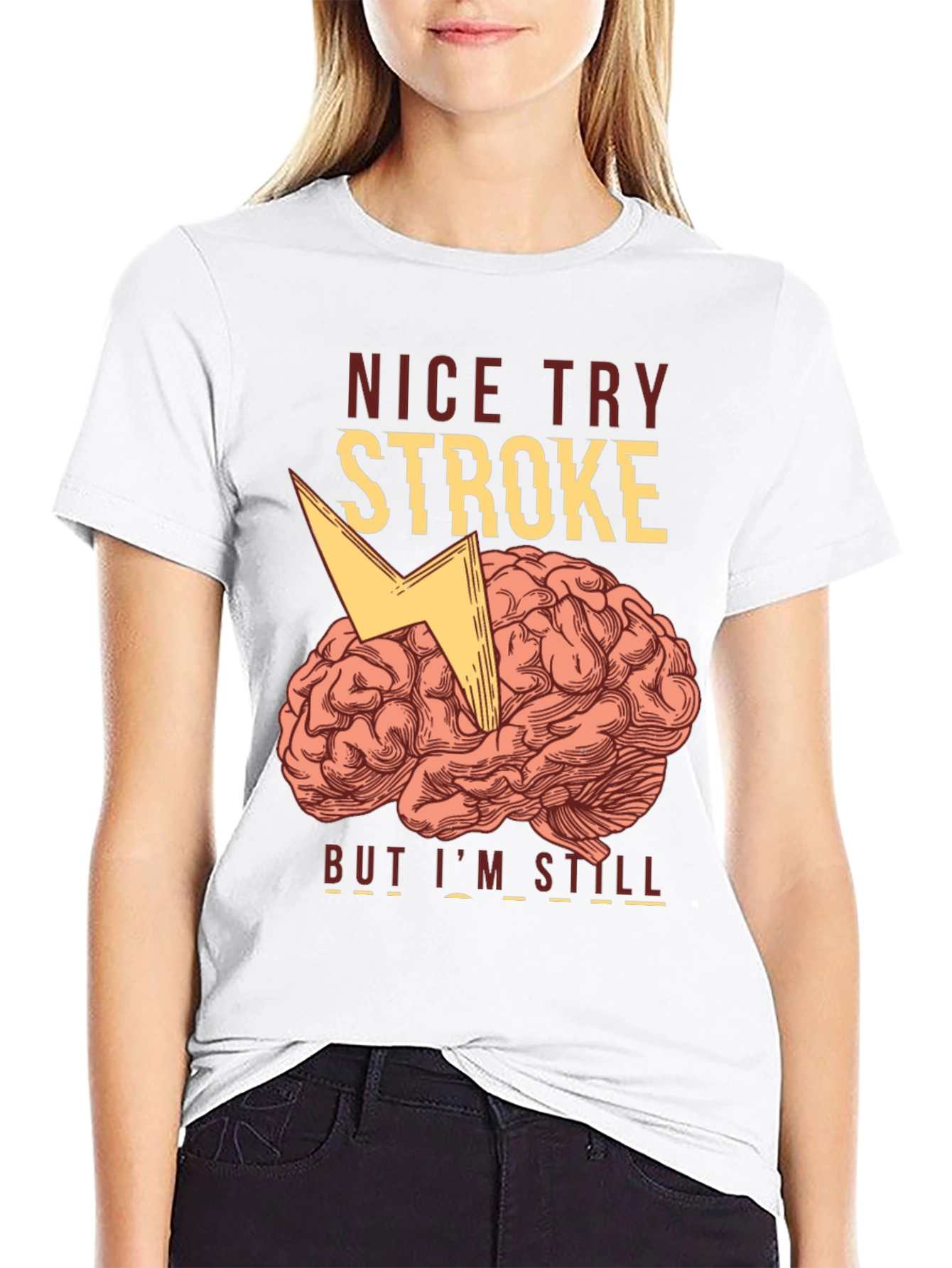 Funny Stroke Survivor T-Shirt - Brain Humor