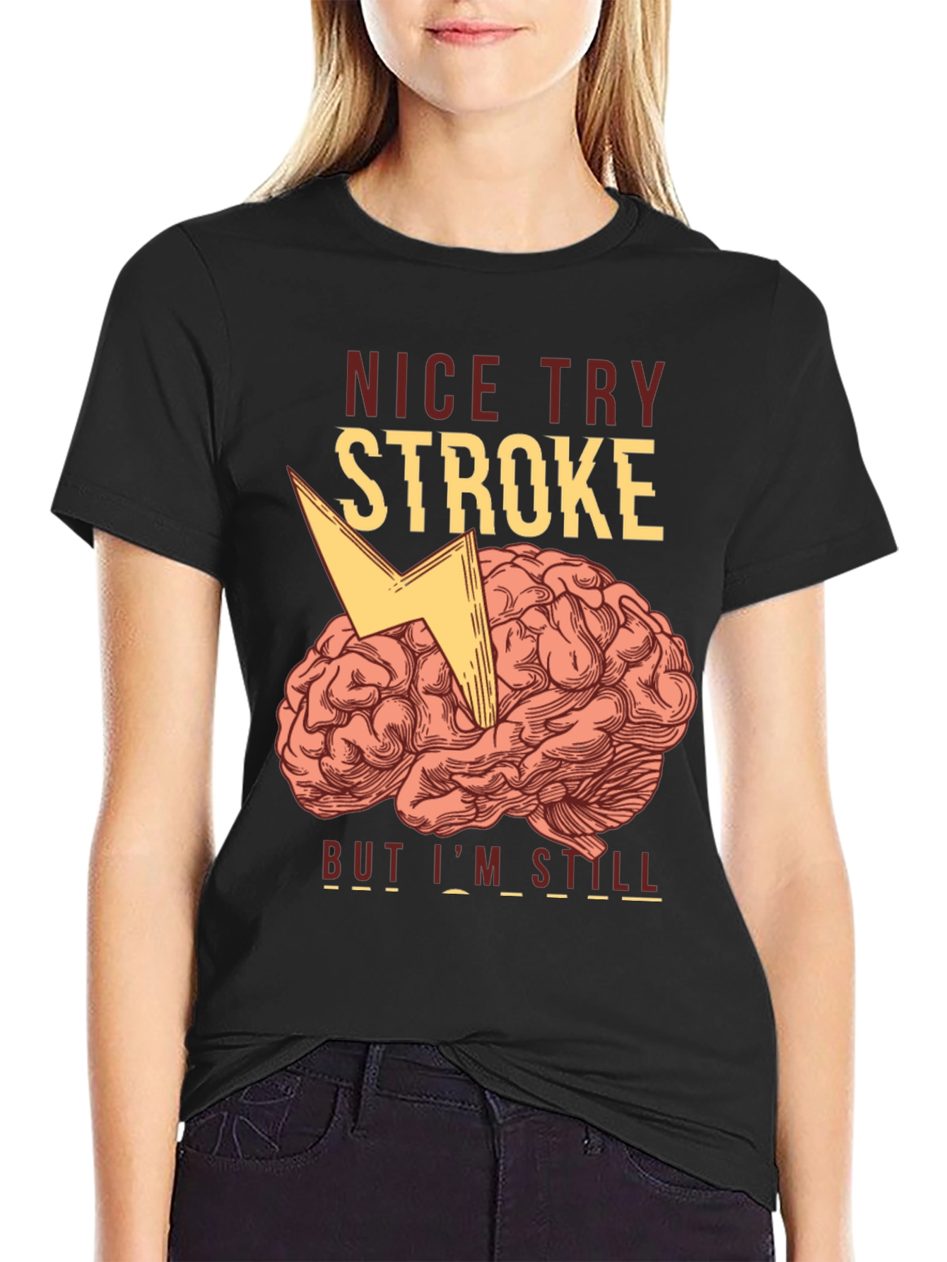 Funny Stroke Survivor T-Shirt - Brain Humor