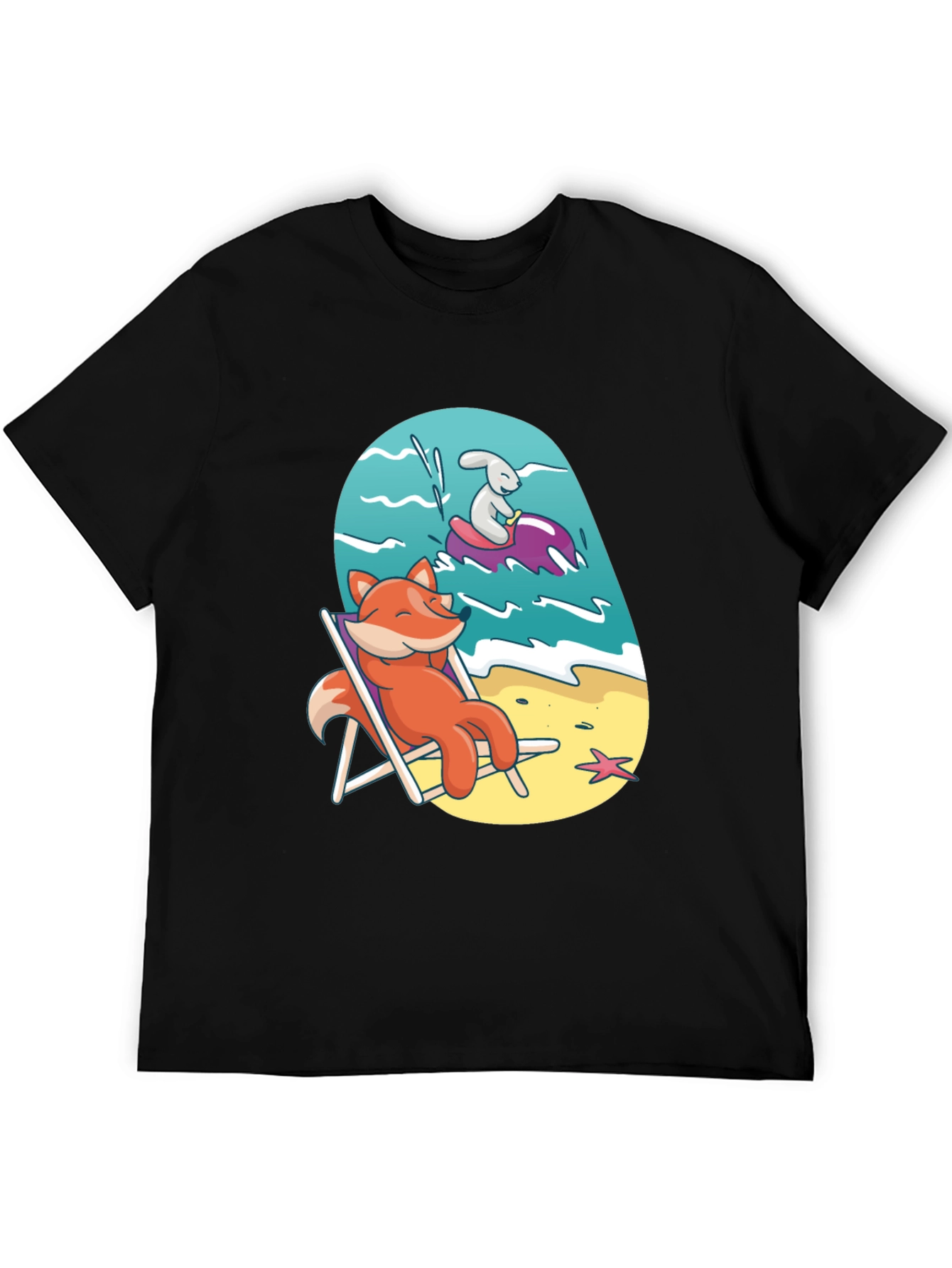 Relaxed Fox Beach T-Shirt