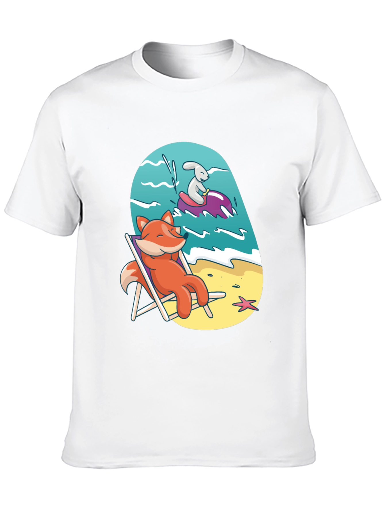 Relaxed Fox Beach T-Shirt