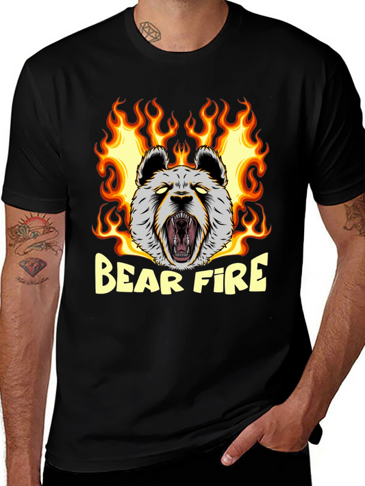 Bear Fire Graphic T-Shirt