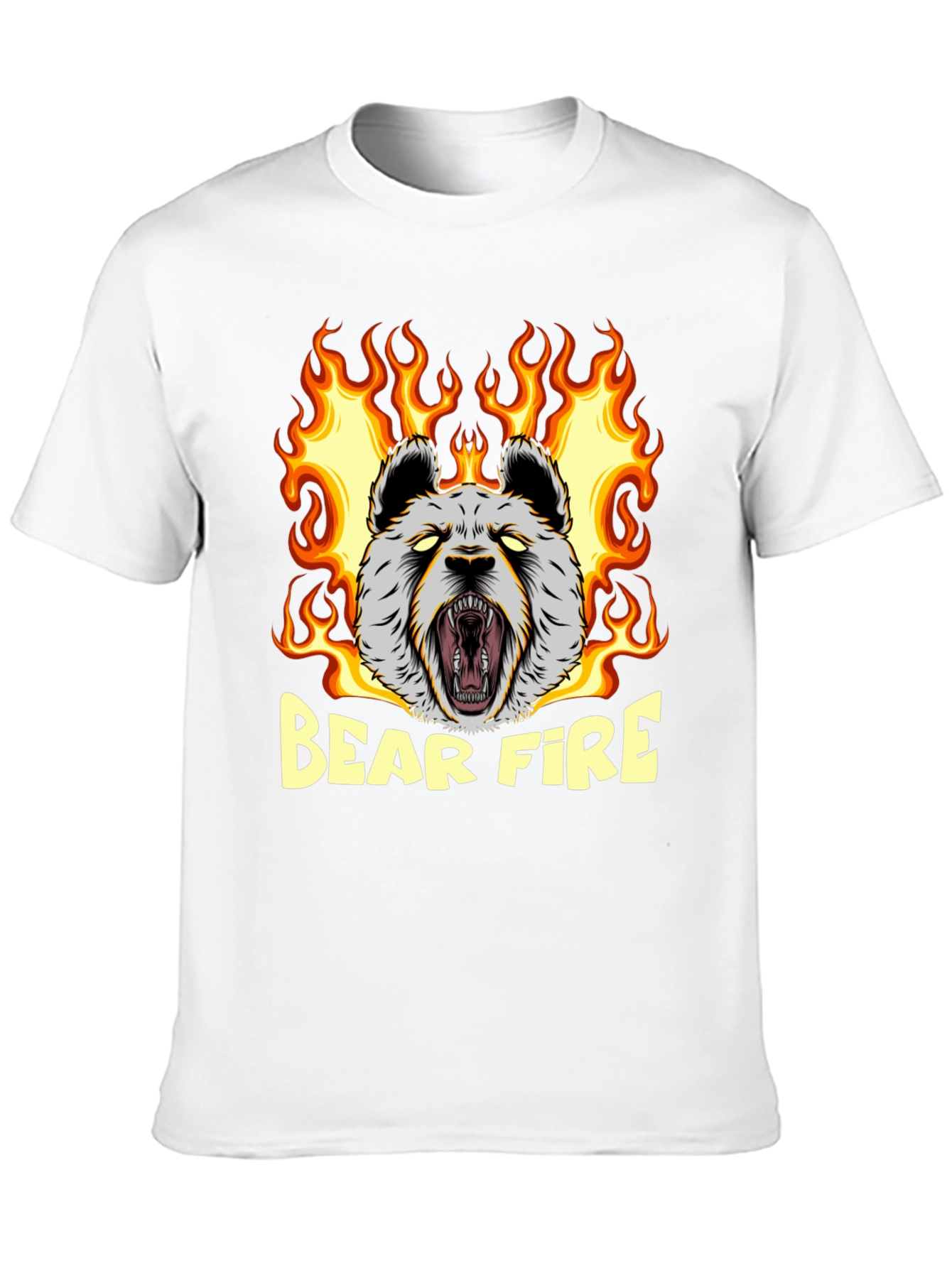 Bear Fire Graphic T-Shirt