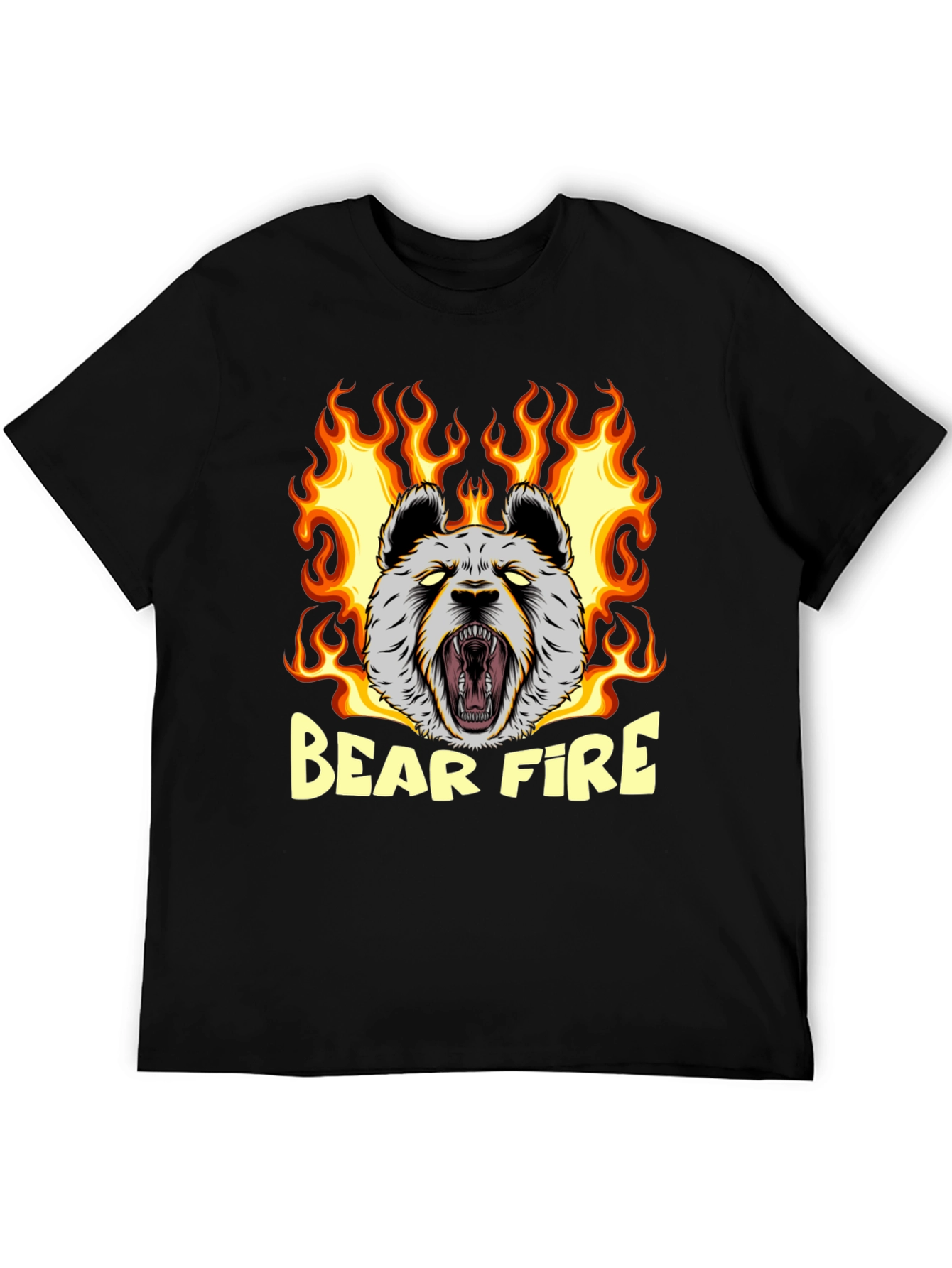Bear Fire Graphic T-Shirt