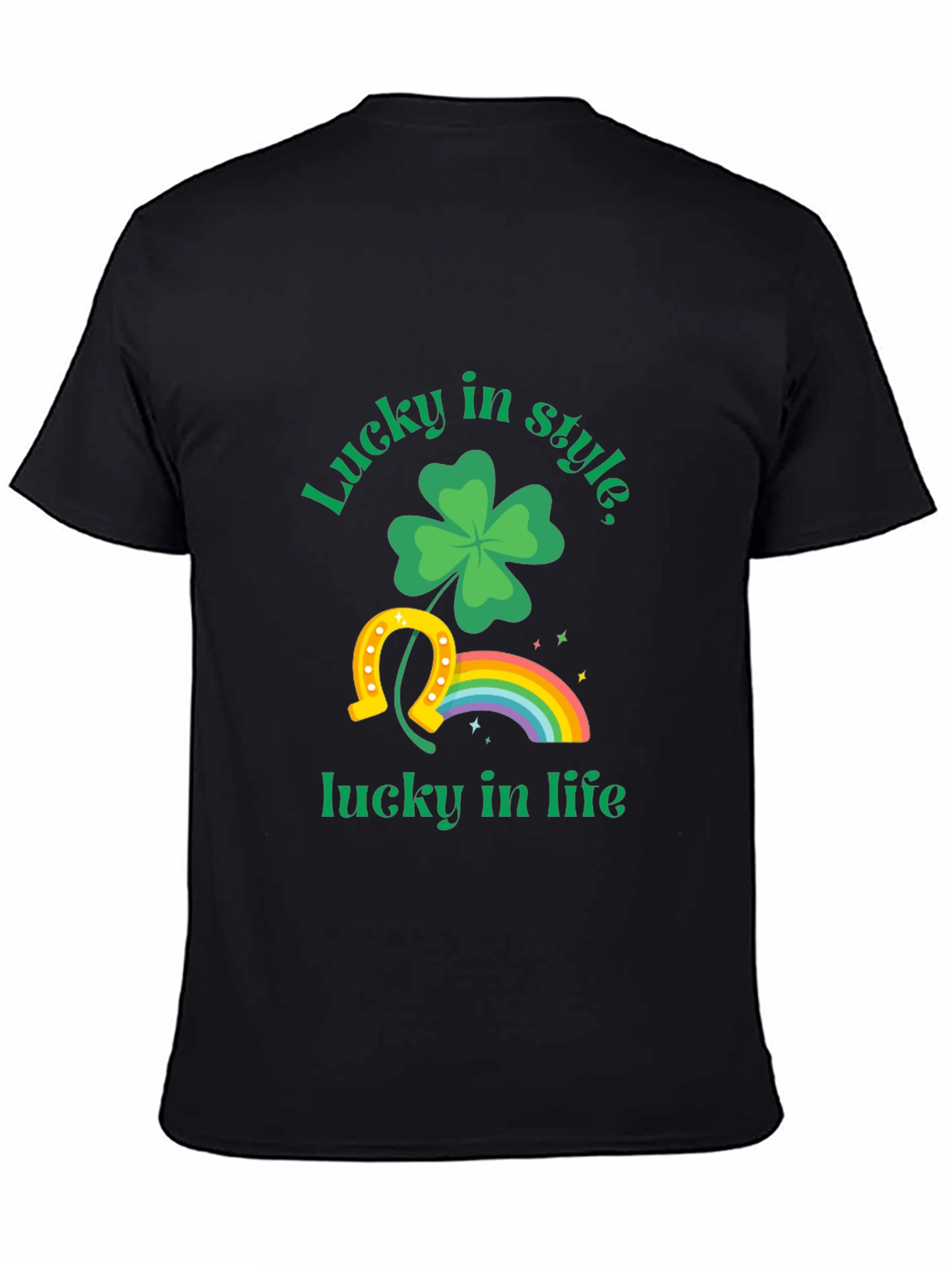 Lucky in Style T-Shirt: St. Patricks Day Clover Design